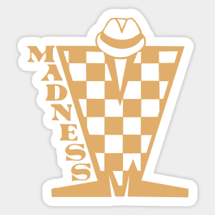 Madness Checkerboard HD - Brown Sticker